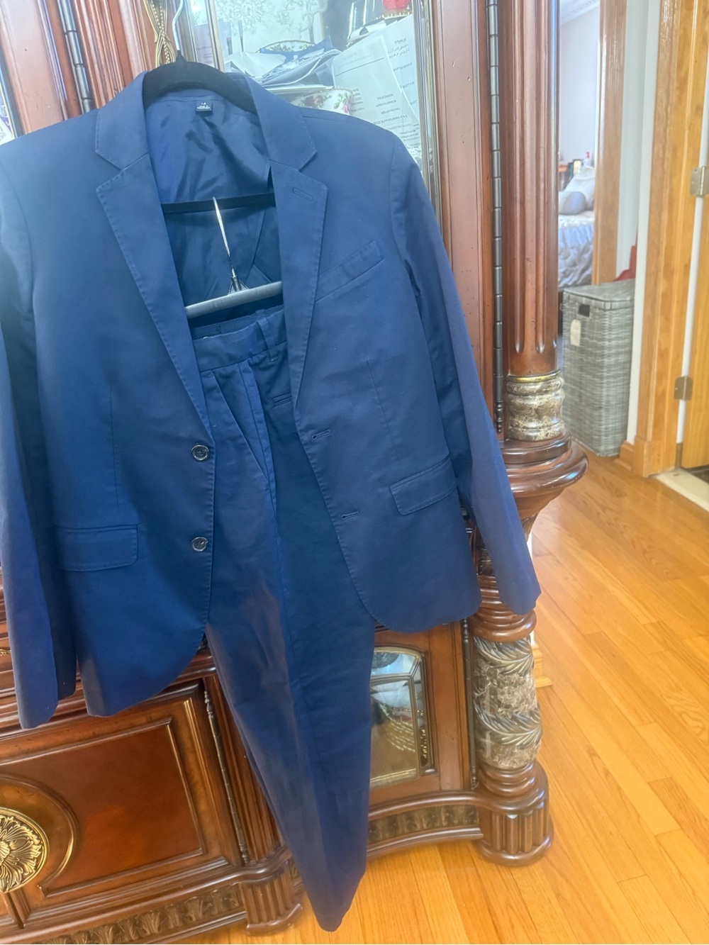 J. Crew Kids Navy Blue Two-Piece Suit Set